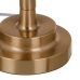 Stolná lampa Biela Zlatá Polyester Kov Železo 60 W 220 V 240 V 220 -240 V 28 x 28 x 48,5 cm