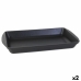 Serving Platter Inde Cast Iron Black 50 x 30 x 6,5 cm (2 Units)