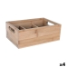 Storage Box Inde Bamboo 27 x 18 x 10 cm (4 Units)