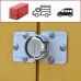 Key padlock Master Lock Zinc Rectangular (4 Units)