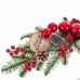 Božićni ukras Crvena Pisana Plastika Ananas 50 cm