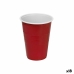 Conjunto de copos reutilizáveis Algon Plástico Vermelho 10 Peças 450 ml (18 Unidades)