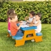 Conjunto de Mesa e Cesta Infantil Hot Wheels Azul Laranja Plástico 69 x 42 x 79 cm