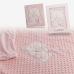 Детское одеяло Медведь Розовый вышивка Двойное