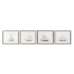Malba Home ESPRIT Plachetnice 60 x 2 x 50 cm (4 kusů)
