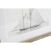 Obraz Home ESPRIT Żaglówka 60 x 2 x 50 cm (4 Sztuk)
