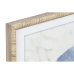 Maleri Home ESPRIT Middelhavet Snegl 45 x 2,5 x 60 cm (4 enheder)