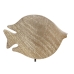 Figura Decorativa Home ESPRIT Branco Natural Peixe Mediterrâneo 18 x 5 x 24 cm
