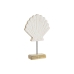Koristehahmo Home ESPRIT Valkoinen Luonnollinen Simpukka Välimeren 18 x 5 x 28 cm