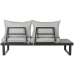 Sofa og bordsett Home ESPRIT Aluminium 227 x 159 x 64 cm