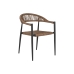 Krzesło Home ESPRIT Brązowy Czarny Aluminium Rattan 56 x 60 x 78 cm