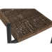 Tuoli Home ESPRIT Ruskea Musta Alumiini Rottinki 56 x 60 x 78 cm