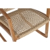 Cadeira de baloiço DKD Home Decor Natural Teca 62 x 84 x 85 cm