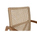 Cadeira de baloiço DKD Home Decor Natural Teca 62 x 84 x 85 cm