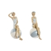 Dekorativ figur Home ESPRIT Hvid Himmelblå Middelhavet 12 x 8 x 19 cm (2 enheder)