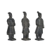 Dekoratív Figura Home ESPRIT Szürke Harcos 18,5 x 16,5 x 57 cm (3 egység)