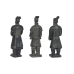 Figură Decorativă Home ESPRIT Gri Războinic 18,5 x 16,5 x 57 cm (3 Unități)