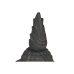 Dekoratív Figura Home ESPRIT Sötét szürke Buddha 56 x 55 x 112 cm