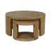 Set of 2 tables Home ESPRIT Wood 99 x 99 x 48 cm