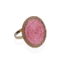 Napkin ring Versa Pink Metal Paper 5 x 4,5 x 5 cm