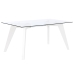 Étkezőasztal DKD Home Decor Fehér Átlátszó Kristály Fa MDF 160 x 90 x 75 cm
