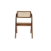 Krzesło do Jadalni DKD Home Decor Ceimnobrązowy Rattan Vintage Wiąz (45 x 45 x 79 cm)