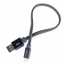 USB A uz USB C Kabelis DCU 30402045 Melns 20 cm