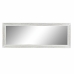 Stensko ogledalo DKD Home Decor Kristal Bela Les MDF (160 x 2.5 x 60 cm)