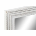 Настенное зеркало DKD Home Decor Стеклянный Белый Деревянный MDF (160 x 2.5 x 60 cm)