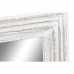Veggspeil DKD Home Decor Krystall Hvit Tre MDF (160 x 2.5 x 60 cm)