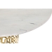 Маса за кафе DKD Home Decor Бял Златен Метал Мрамор 76 x 76 x 43 cm