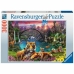 Puzzle Ravensburger Tigers in the lagoon 3000 Piese