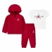 Sportski Komplet za Bebe Jordan Essentials Fleeze Box Bijela Crvena