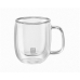 2 vnt. kavos puodelių rinkinys Zwilling 39500-110 Borosilikatinis stiklas 80 ml Skaidrus 2 Dalys (2 vnt.)