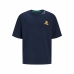 Child's Short Sleeve T-Shirt Jack & Jones Jorcole Back Print Navy Blue
