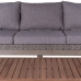 Garden sofa Patsy Grey Aluminium Rattan Acacia 220 x 89 x 64,50 cm