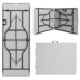 Folding Table White HDPE 244 x 75 x 74 cm