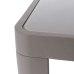 Side table Stella Grey Aluminium Tempered Glass 70 x 70 x 40 cm