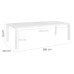 Masă de Sufragerie Io Alb Aluminiu 280 x 100 x 75 cm