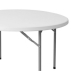 Összecsukható Asztal Fehér HDPE 120 x 120 x 74 cm