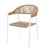 Kerti szék Neska Vit Aluminium syntetisk rattan 56 x 59,5 x 81 cm