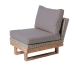 Garden sofa Patsy Modular Grey Wood Rattan 66 x 89 x 64,5 cm