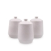 Set di 3 Barattoli Feel Maestro MR-20002-03CS Bianco Ceramica (3 Pezzi)