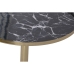 Postranní stolek DKD Home Decor 41 x 41 x 47 cm Černý Zlatá Železo