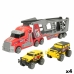 Tovornjak za prevoz avtomobilov Colorbaby 47 x 13 x 8 cm (4 kosov) 3 Kosi Trenje