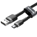 USB-kaapeli - micro-USB Baseus CAMKLF-BG1 Valkoinen Musta 1 m