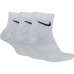 Αθλητικές Κάλτσες Nike Everyday Lightweight 3 ζευγάρια Λευκό