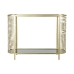 Konsol DKD Home Decor Gyllene Metall Glas 106,5 x 31 x 79,5 cm