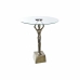 Side table DKD Home Decor Crystal Golden Aluminium 46 x 46 x 57 cm