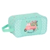 Travel Slipper Holder Glow Lab Pepa Green 29 x 15 x 14 cm